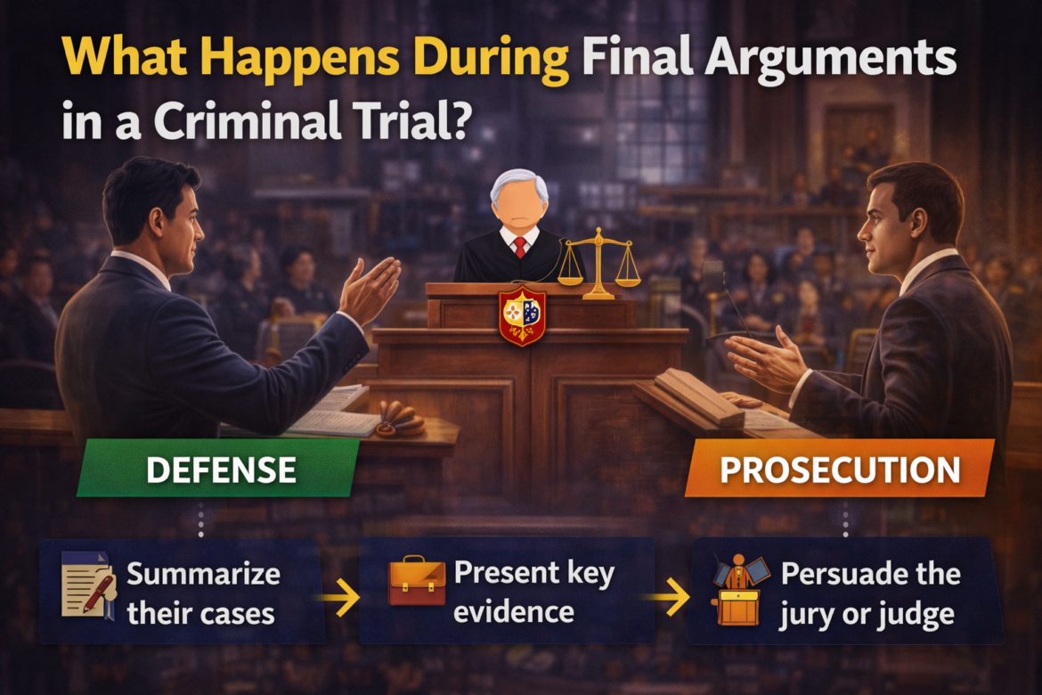 What Happens During Final Arguments in a Criminal Trial?
