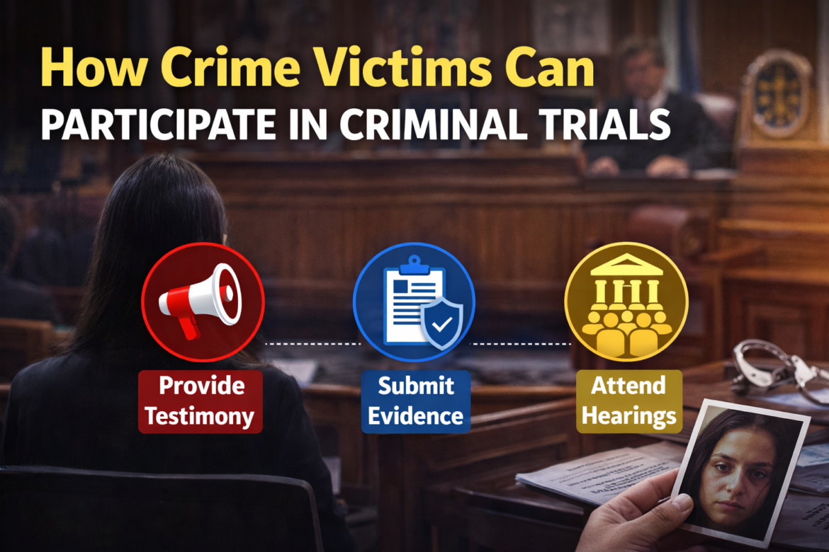 How Crime Victims Can Participate in Criminal Trials
