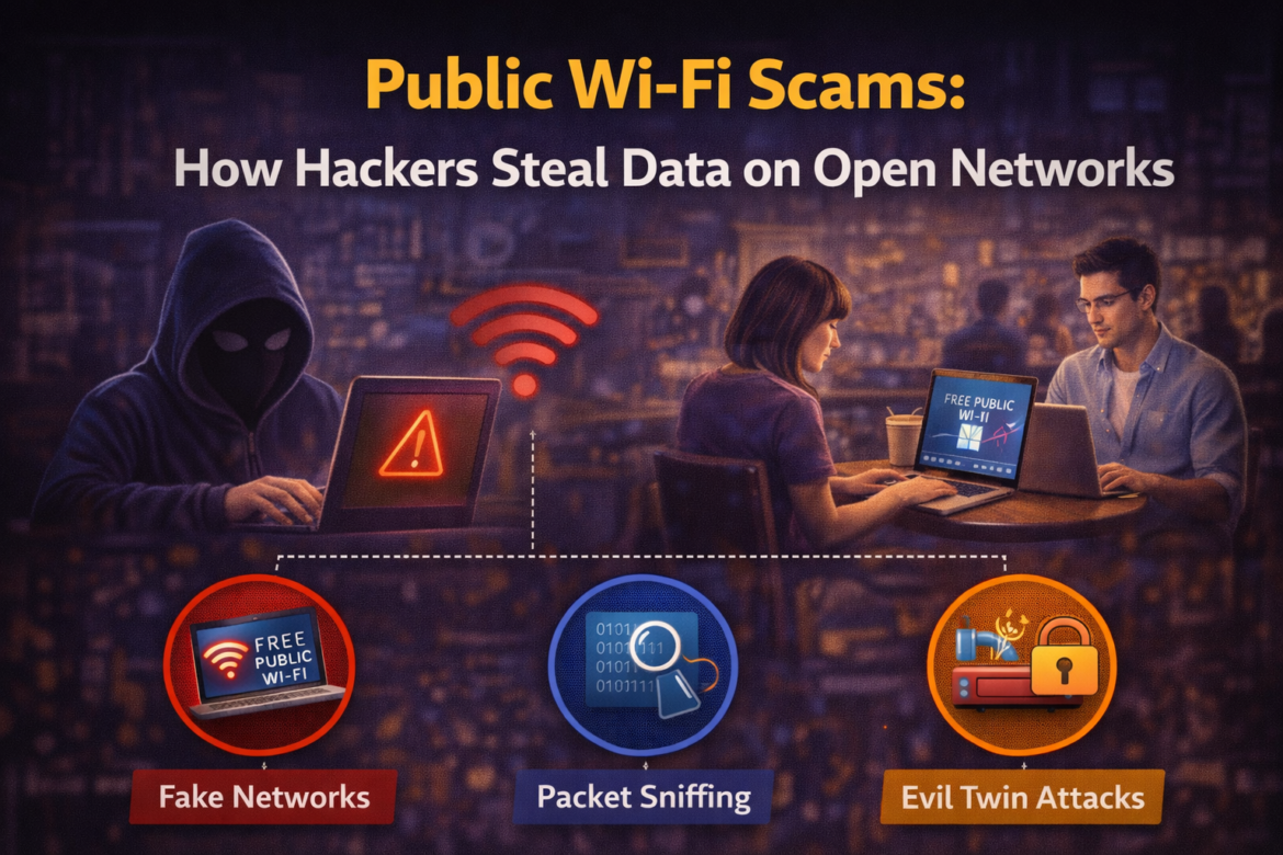 Public Wi-Fi Scams: How Hackers Steal Data on Open Networks