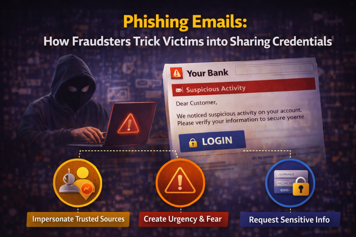 Phishing Emails: How Fraudsters Trick Victims into Sharing Credentials